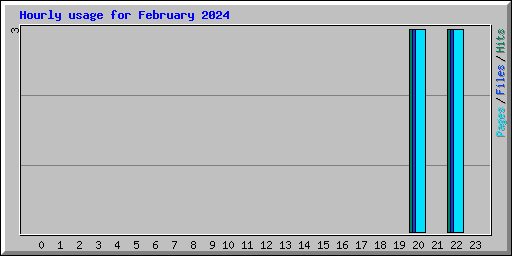 Hourly usage for February 2024