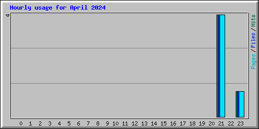 Hourly usage for April 2024