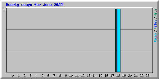Hourly usage for June 2025